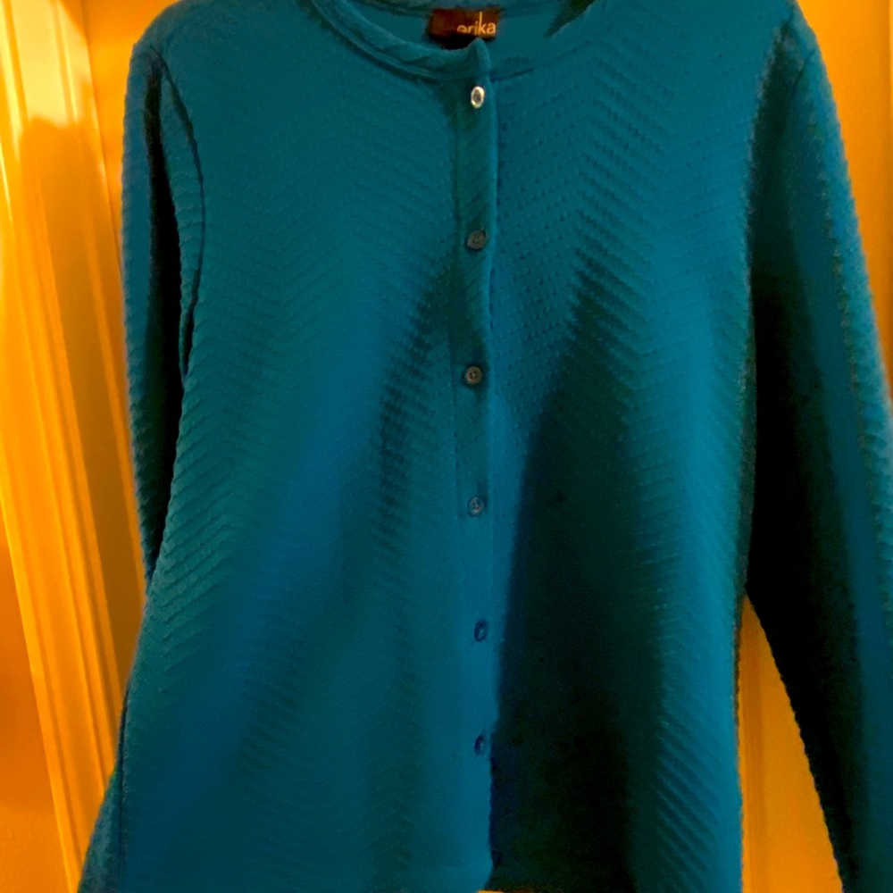 Dark teal blue blazer